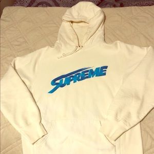 Supreme F/W 2008 Mont Blanc White Hoodie Large